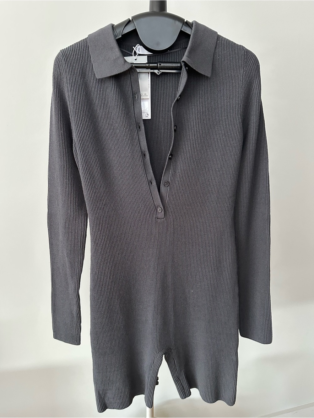 MNG Ribbed Knit Playsuit